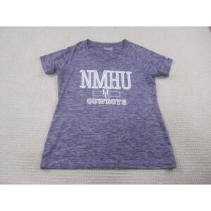 New Mexico Highland University‎ Shirt Womens Large Purple Under Armour Tee